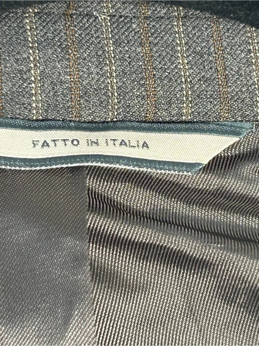 Barneys New York Gray Pinstripe Suit Jacket - Picture 4 of 10